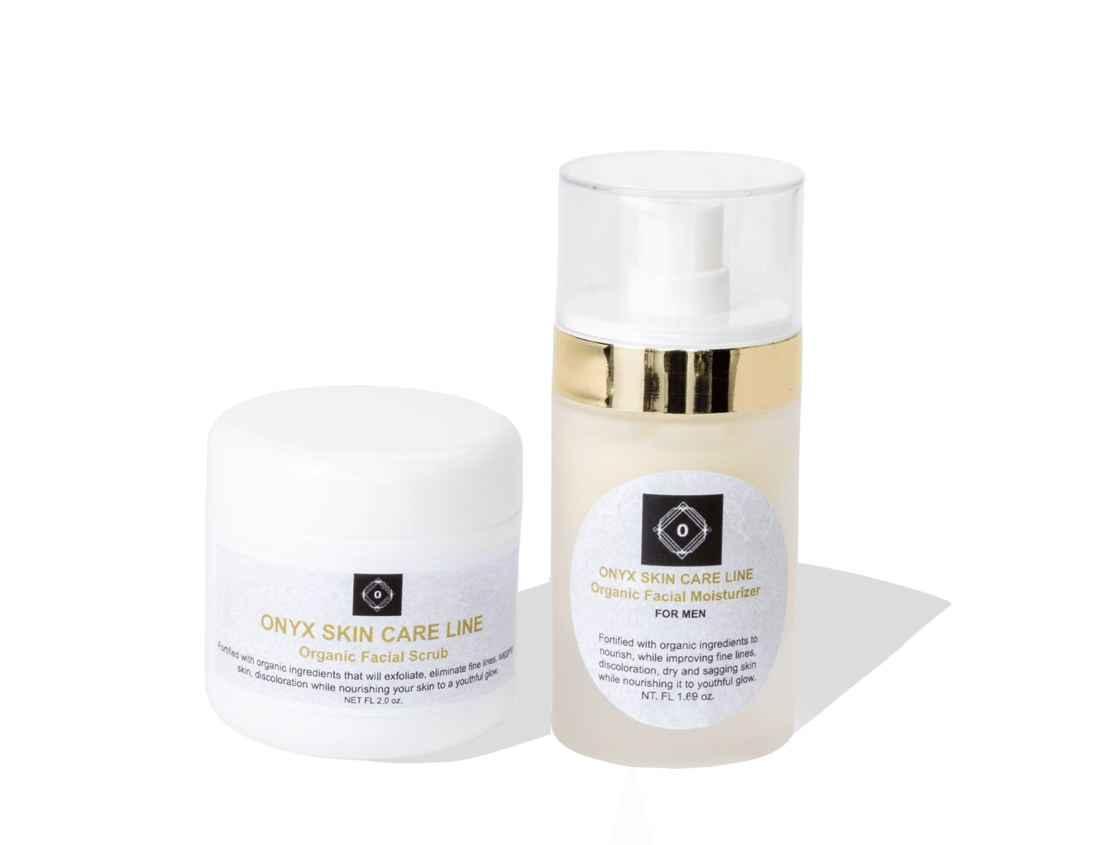 Anti-Acne Organic Two-Step System Facial Scrub and Moisturizer - For MEN-0